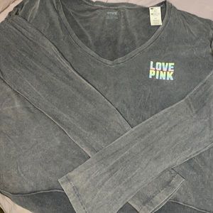 Victoria’s Secret M long sleeve oversized crop top
